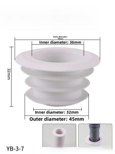 Kitchen Bathroom Drain Pipe Odor-Proof Seal Ring Decorative Cap Waterproof Plastic Pipe Plug Anti-Siphon for Home Decoration