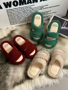 Dép Bông Mùa Đông Chống Trượt Cho Nữ Đế EVA Dép Lười Cotton Thoáng Khí Thoải Mái Cho Gia Đình Và Nhà Tắm