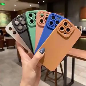 (4 in 1) For Xiaomi Redmi 10C 10A 9C Silicone Skin Sense Camera Protection Soft Phone Case + Full Screen Tempered Glass + Lens Film + Back Film