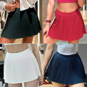 High Waist Golf Tennis Skirt Womens Short Skirt Inner Anti-Slip Strip Breathable Quick Dry Moisture Wicking Sportswear