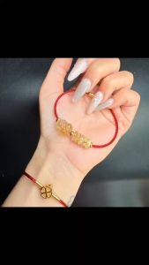 vòng tay tì hưu thạch anh tóc vàng tự nhiên mix đồng điếu thạch anh tóc vàng vip vòng tay đá phong thuỷ hợp mệnh thổ mệnh kim trang sức thiết kế đủ hoá đơn thẻ bảo hành