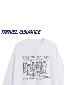 Áo Thun Cotton Dài Tay Cổ Tròn in Họa Tiết Thời Trang Đường Phố Hợp Thời Trang Mùa Thu Thường Ngày Thoải Mái Thoáng Khí