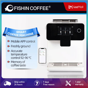 FISHIN COFFEE Fully Automatic Espresso Machine Smart Coffee Machine With Mobile Phone APP Connection Production FR200W/B