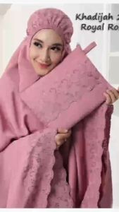 Mukena Siti Khadijah Dewasa Polos PART II Free Tas - NNC