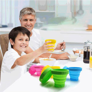 Seeko Portable Silicone Folding Cups Outdoor Collapsible Retractable Water Cup 300ml