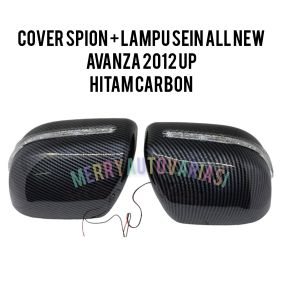 COVER SPION LAMPU SEIN AVANZA ALL NEW HITAM CARBON
