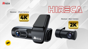 Mtech Dash Cam Pro Plus Hireca 4K Car DVR Mobil GPS ADAS Kamera Camera