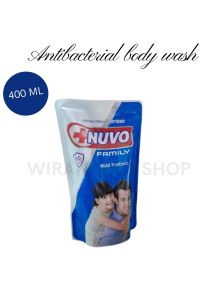 sabun mandi cair nuvo 400ml membersihkan badan dari bau keringat dan noda