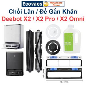 Phụ Kiện Robot Ecovacs Deebot X2 / X2Pro / X2 Omni Chổi Lăn Nắp Chặn Chổi Lăn Đế Gắn Khăn ///