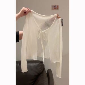 Plus Size Light Silk Blouse Cover Up