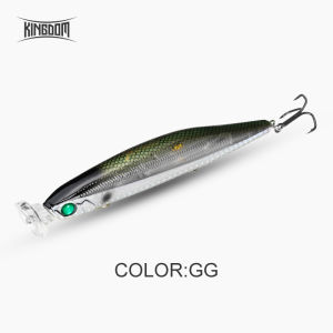 KINGDOM Bait Floating Fishing Lure with 4 Replaceable Lips Pencil Popper Minnow Hard Bait 90mm 105mm 124mm for Bass Sea Fishing