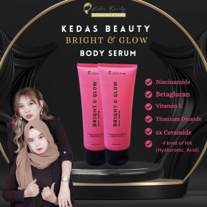 (READY) 2 BODY SERUM KEDAS BEAUTY BRIGHT AND GLOW ORIGINAL BPOM
