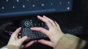 MRSVI V8 7-Color Backlit Mini Keyboard with Touchpad 2.4G/Bluetooth Air Mouse Remote for Android TV Box Smart TV HTPC and PC
