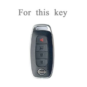 TPU Car Keyfob Cover Case for Nissan Armada PRO 4-X Versa X-Trail T33 Serena Rouge Kicks Pathfinder Ariya 2025 2026 Keychain