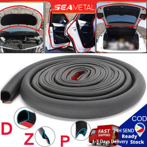SEAMETAL Car Rubber Seal Strip P Z D Type for Car Door Trunk Hood Dustproof Soundproof Noise Insulation EPDM Sealant Protector Sticker