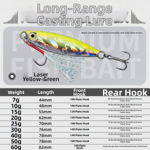 Ewitgo | Nightglow Iron Jigging Lure Long-casting