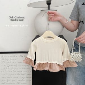 Girls Long-sleeved T-shirt Autumn Spring Versatile Fashion Korean Style