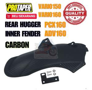 ADV150 ADV160 PCX160 VARIO150 REAR HUGGER INNER FENDER CARBON WITH BRACKET MUDGUARD