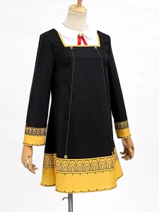 【Ready Stock】SPY X FAMILY Anya Forger Cosplay Costume For Kid Adult Women Dress Pink Wig Anime Uniform Full set Halloween Costume Party Prop Gift