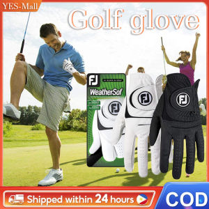 1pc White Golf Glove: Micro Soft Fabric & Comfortable Grip System