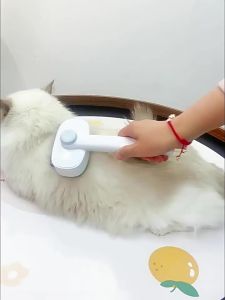 2-in-1 Pet Deshedding Brush & Dematting Comb for Cats Cat Brush for Long Haired Cats Effectively Removes Matted Fur & Tangles