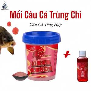 ( Tặng Lọ Tinh Mùi ) Mồi Trùng Chỉ Chuyên Rô Diếc Chép. Mồi Câu Cá Tổng Hợp Khối Lượng 120g. Bắt Cá Đi Câu Fishing Fish moicau m ồ i ché p cám chim mồicâu