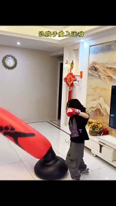 TOKO SAMUDRA -Tiang Samsak Tinju Inflatable 1.6M Samsak Tinju Set Murah - Samsak Tinju Pompa Inflatable Boxing Training Target / Punching Bag Tiang Samsak Inflatable - Samsak tinju berdiri sendiri - samsak tinju berdiri kembali - tiang latihan tinju