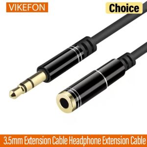 VIKEFON 3.5mm Extension Cable Headphone Extension Cable Gold Plated Aux Cable Audio Stereo Jack Male to Female TRS Cord 1m 5m