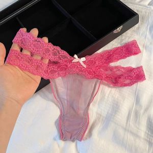 French Romantic Low Waist Lace Briefs Blue Mood Cocoa Brown Seductive Atmosphere Maximized Womens Underwear Briefs