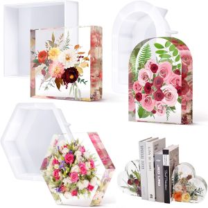 Large Silicone Molds For Resin Large Heart Resin Mold Deep Heart Mold For Flower Preservation Bookend Epoxy Resin Casting Mould