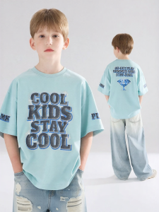 MUCMUKN | Cooling Brand Print Short Sleeve T-Shirt