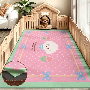 JIAYOUYA | Thảm Chống Nước Chống Trượt Làm Mát Có Thể Giặt Được Hình Thú Cưng