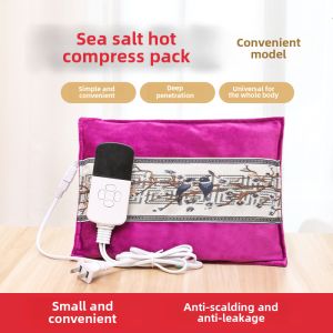 Vega Electrotherapy Salt Bag for Home Use Large Coarse Salt Pack with Mugwort for Shoulder and Neck Relief