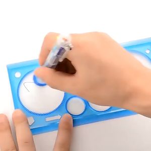 FUN DRAWING! Art Ruler Children Drawing Geometric Art Ruler MAGIC RULER Spirograph Drawing Ruler Educational Drawing Kid Creative Drawing Ruler Art Tool Geometric Ruler Geometric Ruler for Students Drawing Drafting Tool Kids Puzzle Toy Spirograph