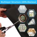 Blackout Curtain Removable Portable Travel Blocking Darkest Window Film Cloth Temporary DIY No Drill Blackout Curtains. 