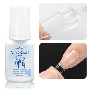 Nail Glue Quick Dry Long-Lasting Hold for Press on Nails Easy Application with Nail Bond Brush Functional Gel Nail Bonding