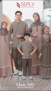 TEMURAH EKSIS 280 MOCHA MERINGUE BY SEPLY SARIMBIT KELUARGA LEBARAN HARI RAYA KEKINIAN TERBARU 2025 GAMIS DAN KOKO