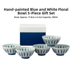 Mino Yaki | Japanese Style Arita Ware Ceramic Rice Bowl Gift Set
