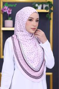 ฮีญาบมุสลีม่ะ ฮีญาบสวมalfaro ผ้าร่องยืดนิดๆงานน้ำเข้า