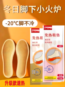 Self-Heating Shoe Inserts Womens Mens Moxa Foot Warmers Winter Heat Pads Natural Herbal Medicine Foot Care Home Essentials