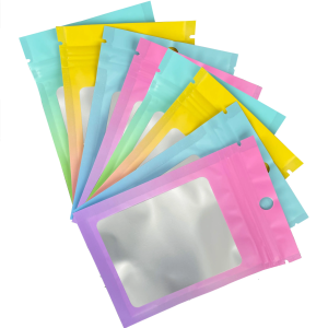 100pcsMini Transparent Jewelry Packing BagResealable Ziplock Packaging Bags Nail Accessories Packaging Bags For Small Business