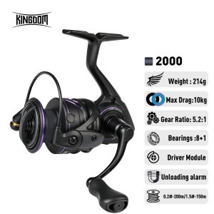 KINGDOM Tegmen PRO Máy Câu Cá Quay Tay Thân Kim Loại Siêu Nhẹ Lực Kéo Tối Đa 16kg 5.2:1/6.2:1 8 + 1BB Để Câu Cá Nước Ngọt Nước Mặn