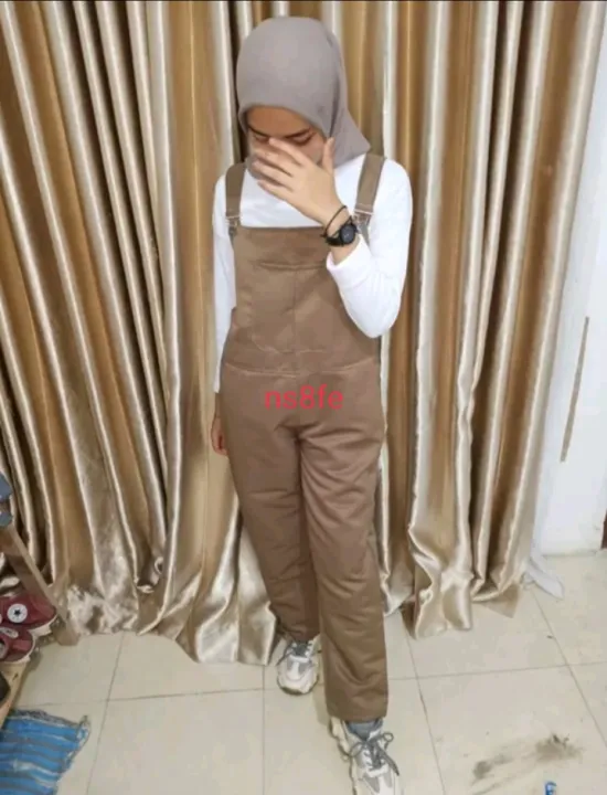 overall wanita baju kodok overall