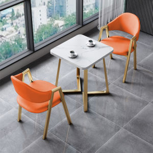 Accessible Luxury Internet Celebrity Three-Piece Tables and Chairs Modern Minimalist Combination Reception Leisure a Table with Two Chairs Balcony Table Small Coffee Table