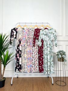 Daster Gamis Semata Kaki / Daster Lengan 3/4 / Dress Lengan 3/4 Semata Kaki Busui / Daster Rayon Busui Friendly