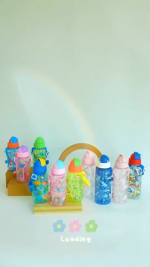 Autumnz Flip Top Straw Bottle 350ml (12oz) / 500ml (17oz) / 650ml (22oz)  Baby Straw Bottle / Baby Water Bottle With Straw Tritan