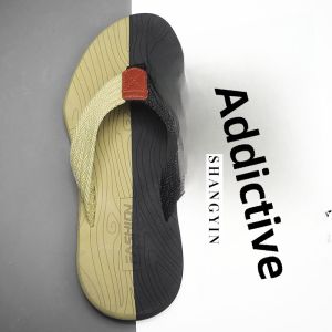 Flip Flops Mens Non-Slip Deodorant Summer Outwear Men Plus Size 46 Beach Seaside Slippers Classy Guangdong Shit Feeling