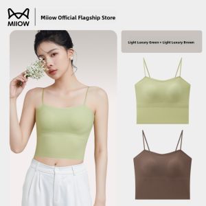 miiow | Cat Woman Strap Vest Womens Inner Wear With Chest Pad Summer Outdoor Wear 2025 New Hot Sale Base Beautiful Back Strap