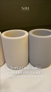 Terra Diatomite Grande Toothbrush Holder Cup Gelas Tirisan Sikat Gigi Besar Batu Diatomite