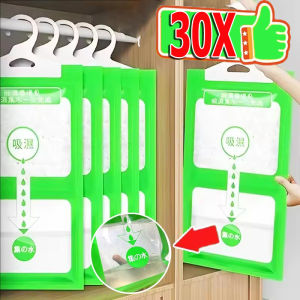 30pcs Moldproof Dehumidification Bag / Wardrobe Anti Damp Bags / Indoor Hanging Absorber Pouch / Closet Hanging Dehumidifier / Fast Moisture Absorption for Closet